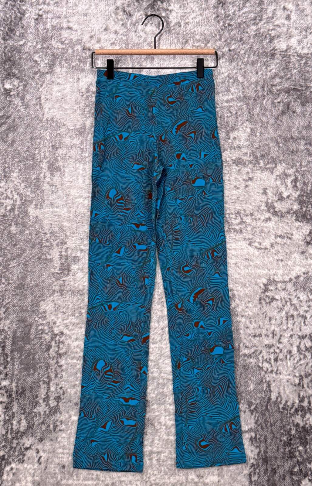 Paloma Wool Pants XS Womens Blue Abstract Knit Pull On | eBay