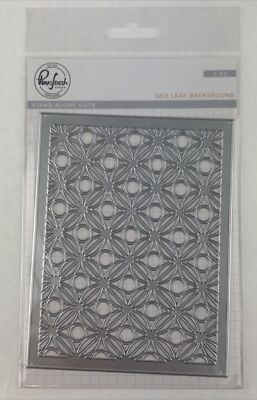 Pinkfresh Studio Die STAND ALONE CUTS Geo Leaf Background Crafts Cards