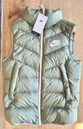 ジャケット・アウター 00s tech nike reversible down vest olive Nike Reversible Olive Tan Two Fabric Mock Neck Two Way Full