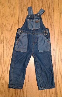 LEE Baby Toddler Overall Pants 18 Months Denim Bottoms Snaps Lightweight
