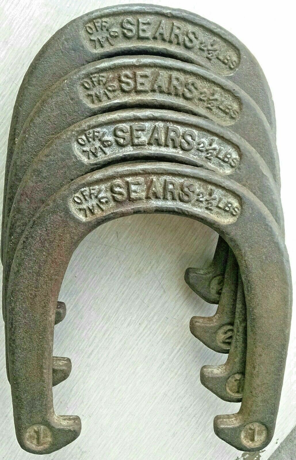 4 Vintage Sears Pitching Horseshoes