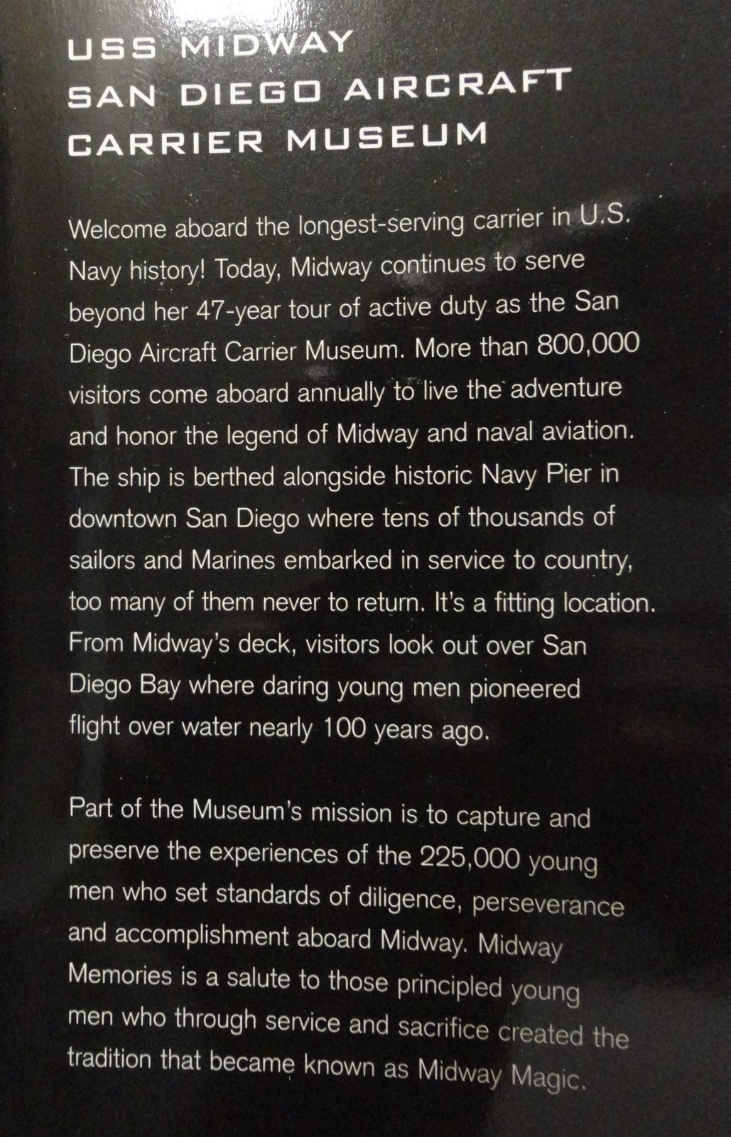 Midway Memories San Diego Navy Aircraft Museum Photo Book SIGNED by S. Mcgaugh