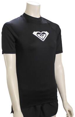Рашгард Roxy Whole Hearted SS Rash Guard - Антрацит - Новинка