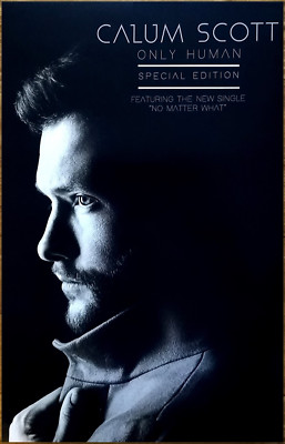 CALUM SCOTT Only Human Ltd Ed New RARE Tour Poster Display! Pop Soul Bridges