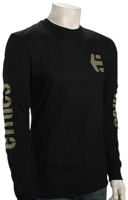 

Футболка Etnies Icon LS — черный/оливковый — новинка