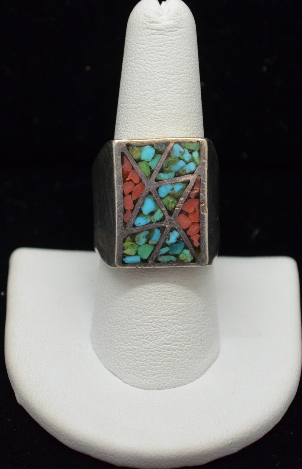 Square Silver Ring, Square Band, Geometric Ring, Unisex Ring