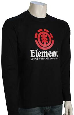 Футболка Element Вертикальный LS — Flint Black — Новинка