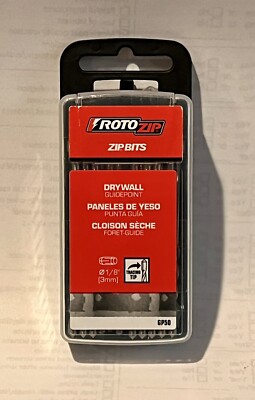 RotoZip GP50 1/8-Inch Drywall Guidepoint Cutting Bits (50-Pack) Cutting Drywall