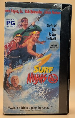 Surf Ninjas VHS 1993 Leslie Nielsen Former Rental Cut Box **Buy 2 Get 1 Free**