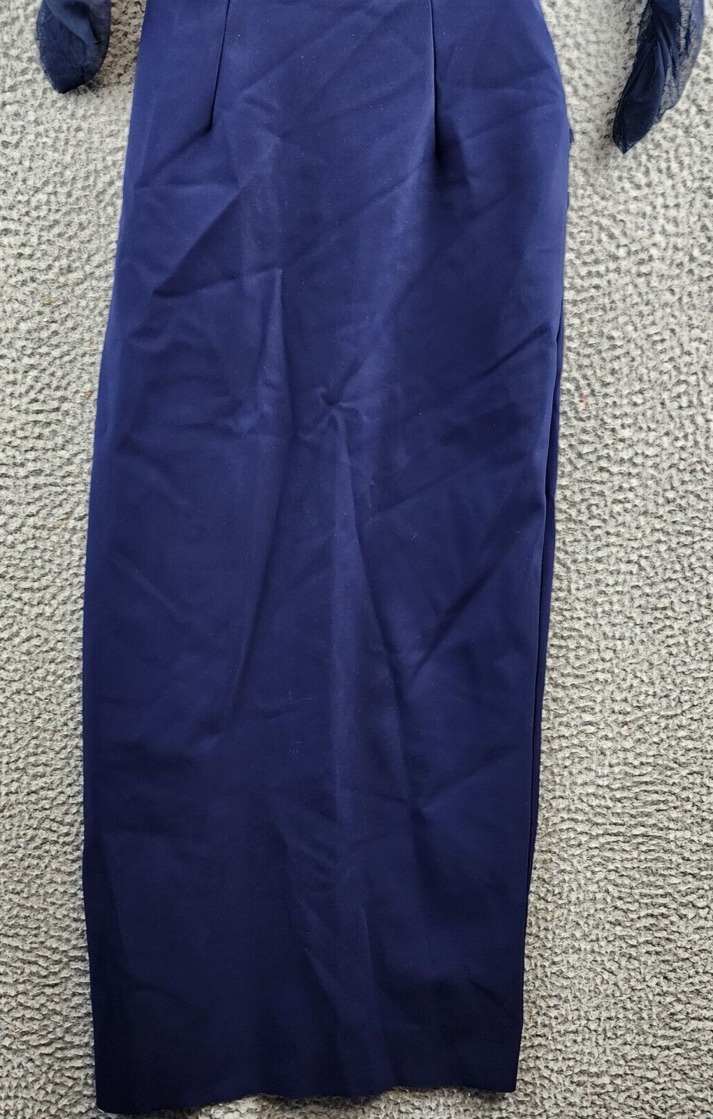 Chiara Boni La Petite Robe Leitha Cutout Sheath Midi Dress Women's 40 Blue Notte - Picture 15 of 15