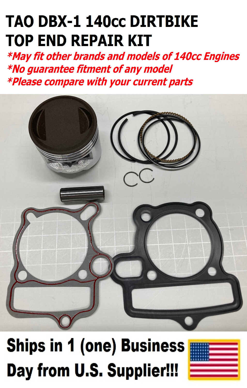KETO リング TAO DBX-1 DIRTBIKE TOP END SET - PISTON, RINGS, GASKETS