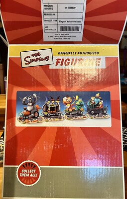 The Simpsons Halloween Train Of Terror Set One COA #0451 Original Box/packaging