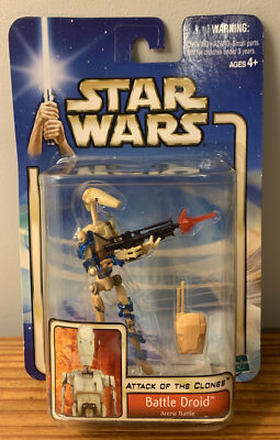 Hasbro Star Wars Attack Of The Clones Red Battle Droid Arena Battle NEW