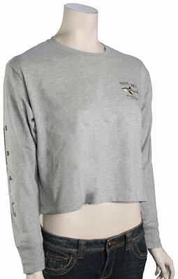 

Женская укороченная футболка Salty Crew Bruce LS — Athletic Heather — Новинка, Grey