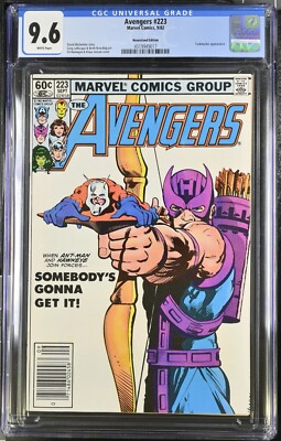 The Avengers #223 CGC 9.6 Classic Hawkeye & Ant-Man Cover Newsstand - 4519949017