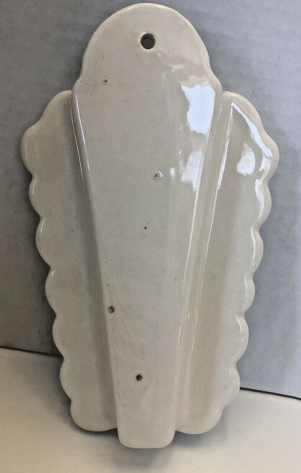 Vintage Ceramic Scissor Holder - Wall Pocket - Scissor Keeper