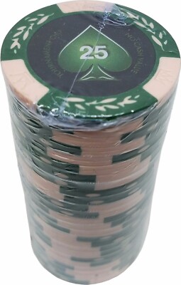 Poker Chips (25) $25 Tournament NCV 14 gram Clay Composite *