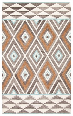 Vintage Hand Woven Flat Weave Carpet 5'1'' x 8'4'' Traditional Wool Kilim Rug