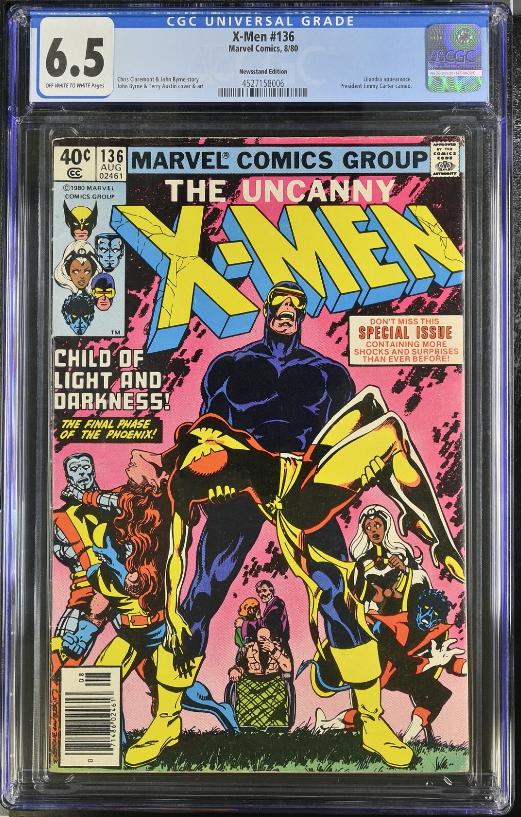 その他 Uncanny X-men #136 1980 1980 Marvel Uncanny X-Men #136 NEWSSTAND CGC 6.5 GRADED JAN