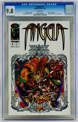 Angela #1 CGC 9.8 White Pages Image Comics 1994 NM/MT Spawn Appearance