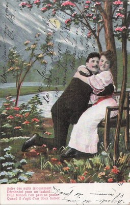 CP COUPLE ENLACE PRES EAU AU CLAIR DE LUNE - 55341