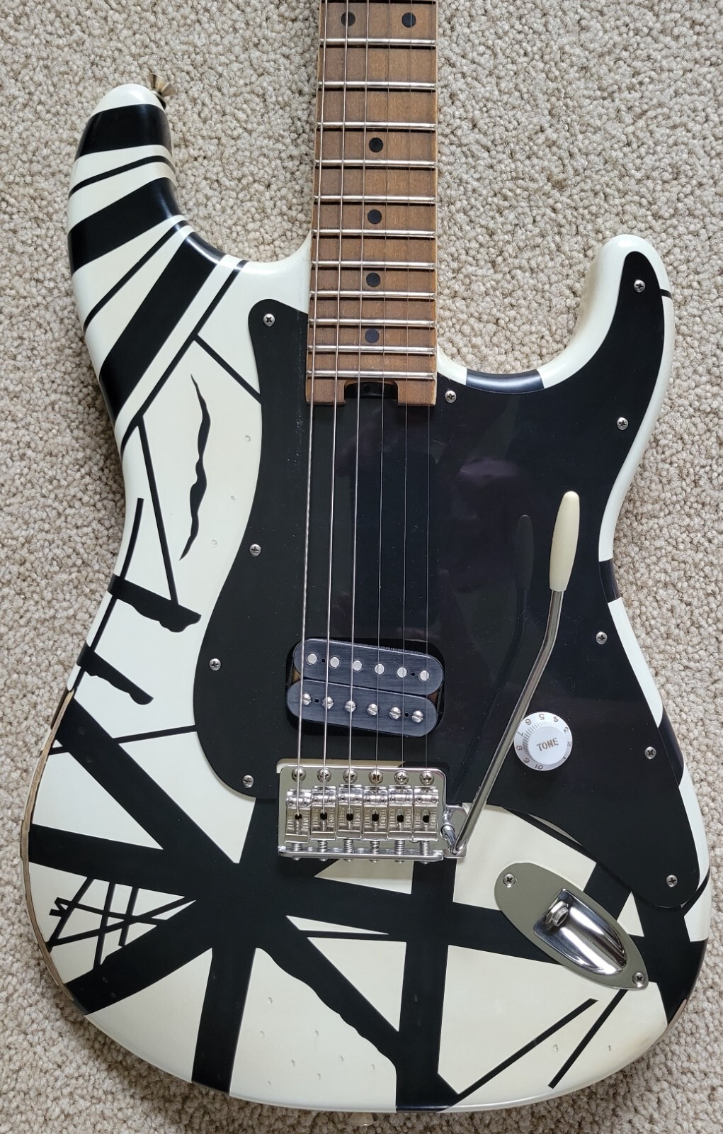 ギター EVH STRIPED SERIES '78 ERUPTION EVH Striped Series '78 Eruption Relic Electric Guitar, EVH