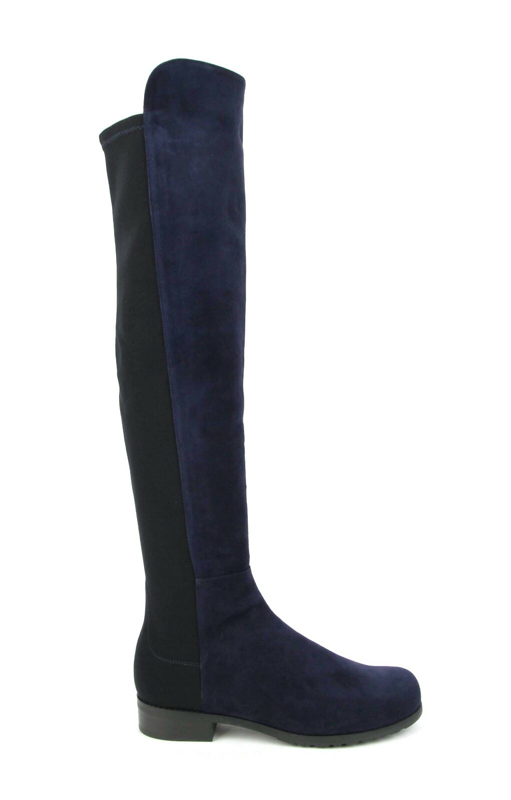 Pre-owned Stuart Weitzman $695  5050 Nice Blue Suede Knee Boot With Elastic Back