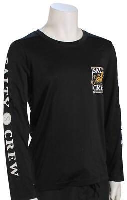 

Рубашка для серфинга Salty Crew Boys Ink Slinger LS — черная — новинка, Черный