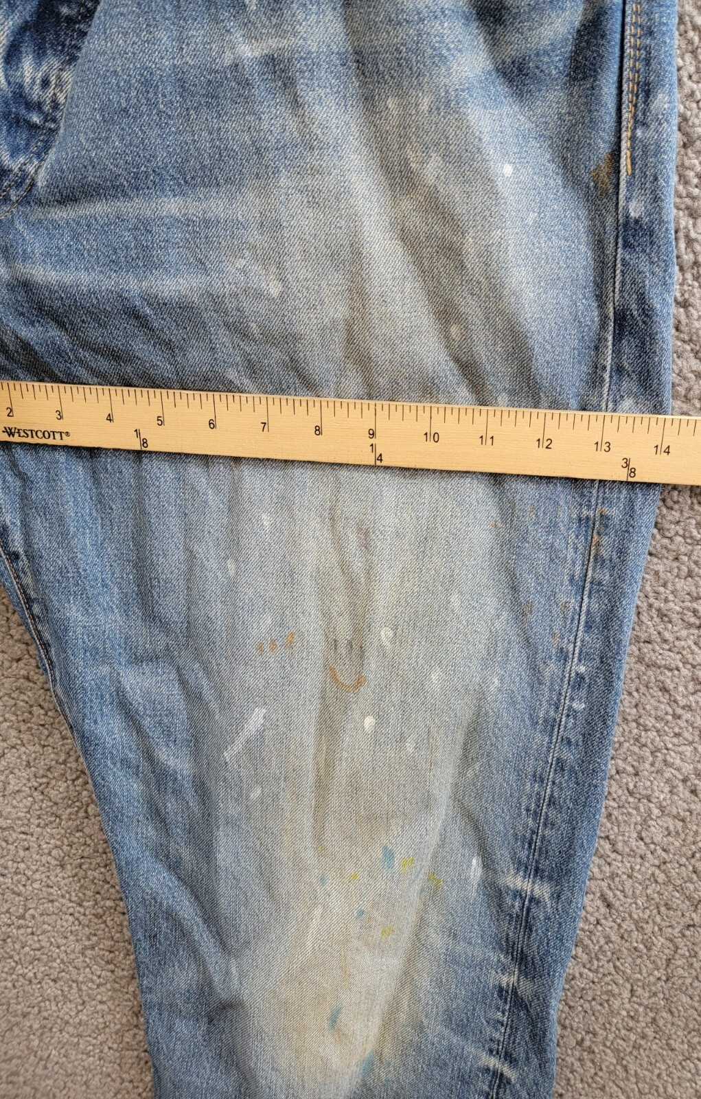 Polo Ralph Lauren Heritage Straight-Fit Distressed Jeans Men's 38x32 Habana~ - Picture 6 of 22