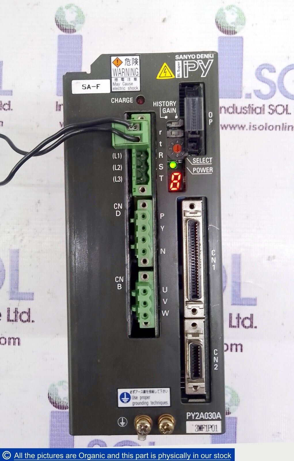 Sanyo Denki PY2A030A3MF1P01 Servo Amplifier BL Super PY Sanyo Denki PY2A030A3MF1P01 Servo Amplifier BL Super PY