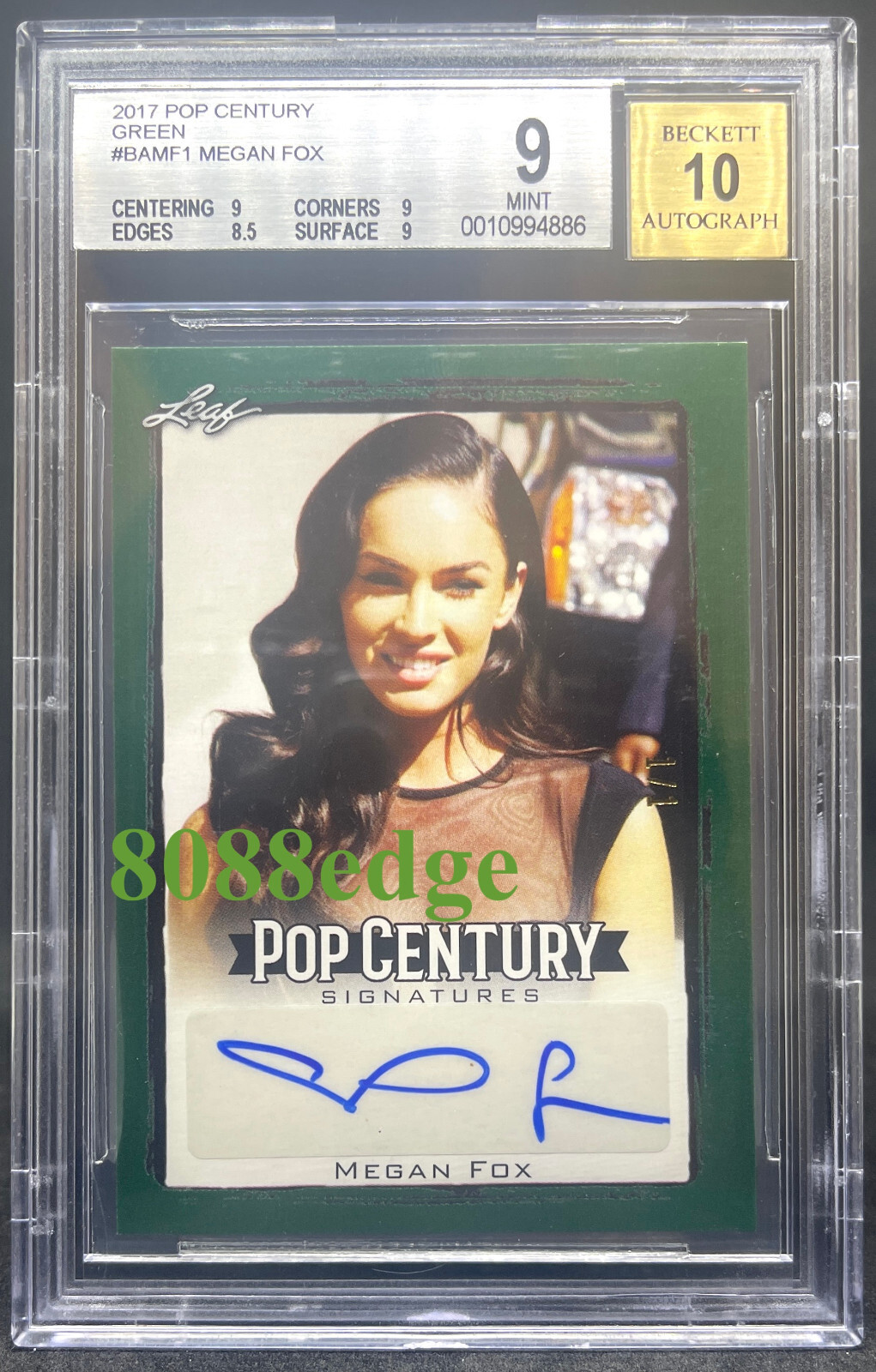 ミーガン・フォックス Megan Fox 直筆サインカード ミーガン