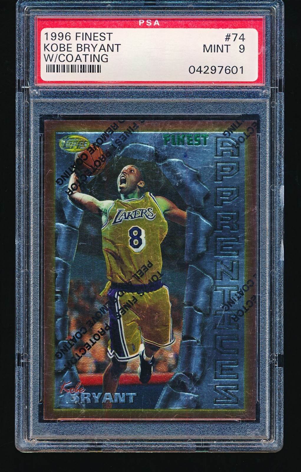 【PSA 9】1996 コービー・ブライアント #74 with coating 1996 Finest Kobe Bryant W/Coating #74 PSA 9 Rookie RC | eBay
