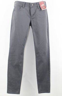 Arizona NEW $40 Skinny Leg Sz 5 x 29 Gray Cotton Blend 5 Pocket Pant 091Q