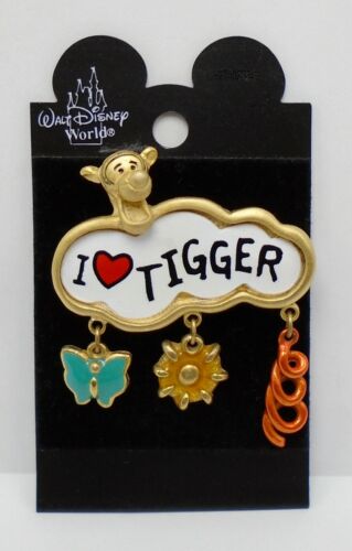 Disney I Love Heart Tigger Dangle Pin