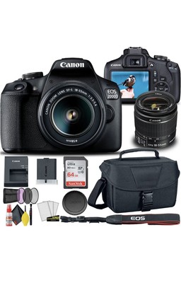Canon EOS 2000D / Rebel T7 DSLR Camera with 18-55mm Lens  + Creative Kit + NEW