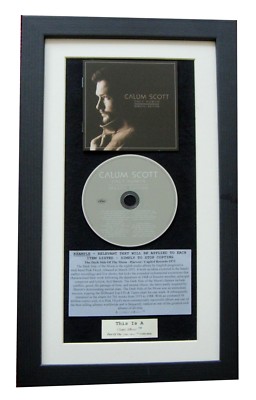 CALUM SCOTT Only Human CLASSIC CD Album GALLERY QUALITY FRAMED+FAST GLOBAL SHIP
