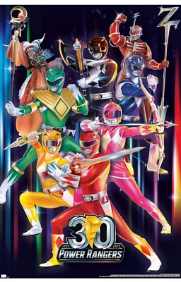 Trends International Power Rangers - 30th Group Wall Poster, 22.37'' x 34.00 