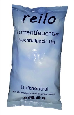 20x 1kg (1,70€/kg) reilo Raum- / Luftentfeuchter Granulat im Vliesbeutel