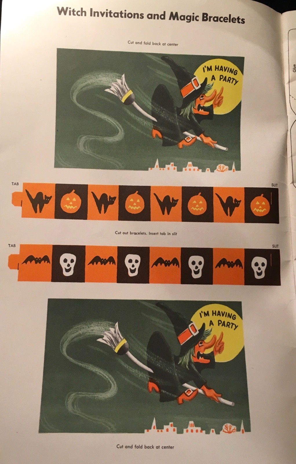 VINTAGE 1953 WHITMAN HALLOWEEN PARTY BOOK