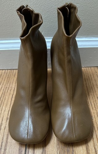 【PHOEBE PHILO】新作 SQUARE EDGE TOE BOOT plum brown leather PHOEBE PHILO | SQUARE EDGE TOE BOOT | PLUM BROWN LEATHER
