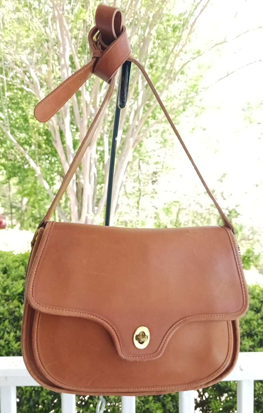 Coach RARE 80's Vintage 354 Butterscotch MEDIUM Lenox MADE