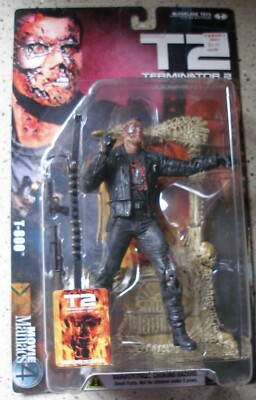 2001 McFarlane Toys T2, T-800 TERMINATOR 2 Judgement Day 7'' Action Figure, NIP
