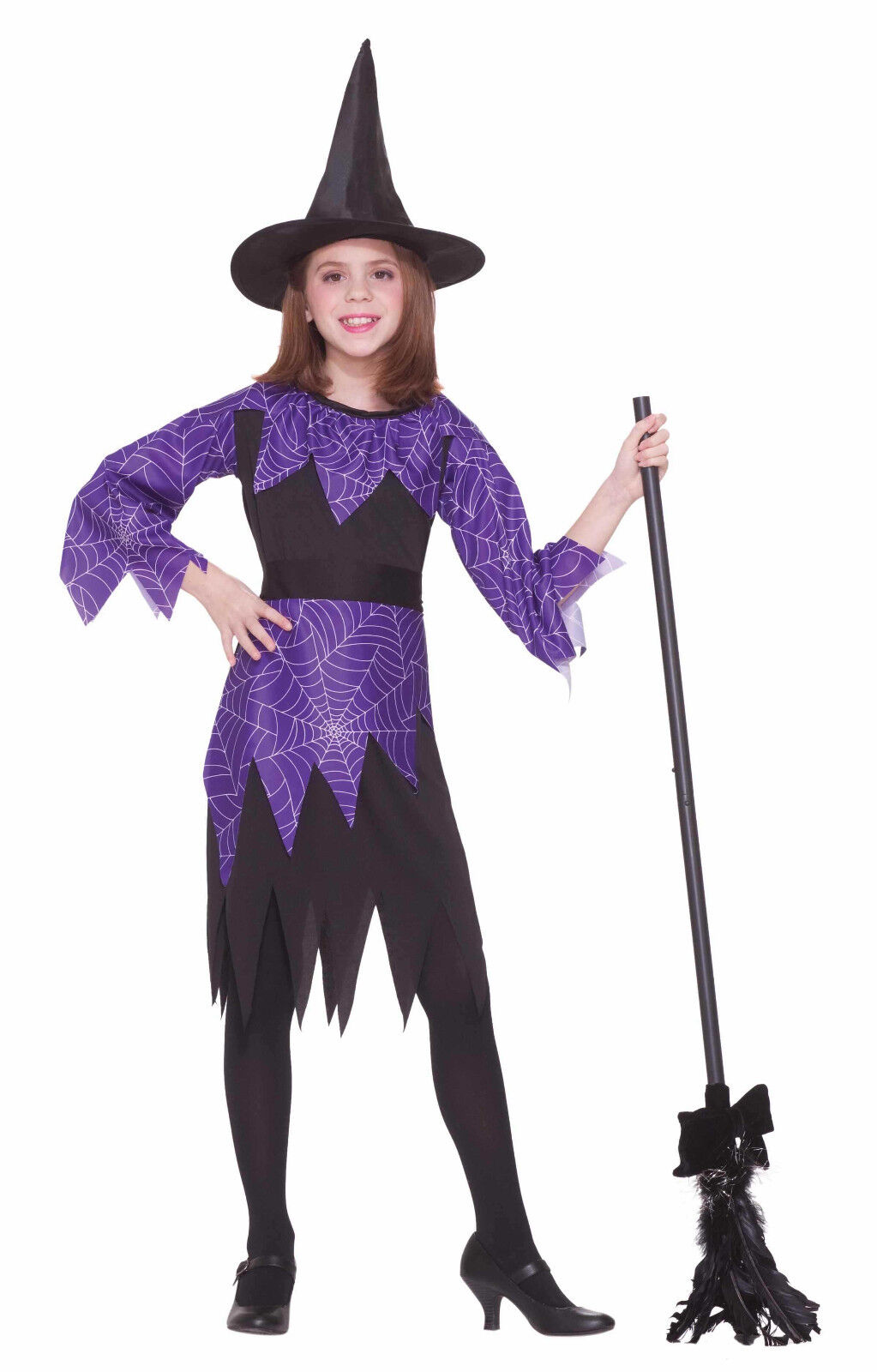 ДЕВОЧКИ Forum Novelties) Child Purple Spider Witch Costume.