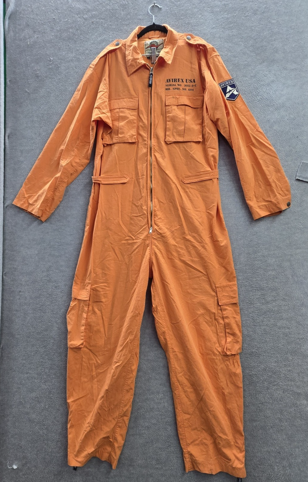VINTAGE Avirex Varsity Men Jumpsuit 2X Patch Utility Flight