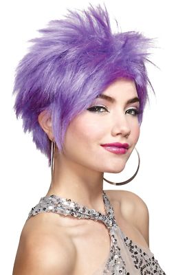 Ed Vivid Adult Wig Lavender Blue White Hot Pink Hair