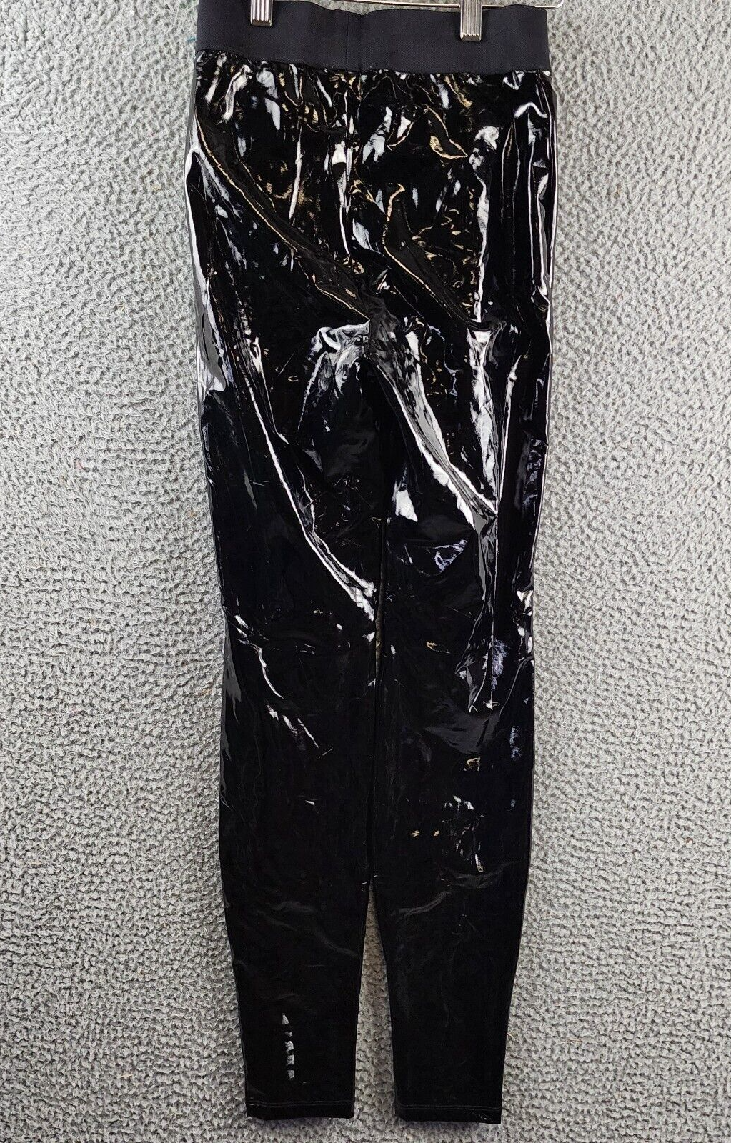 7 For All Mankind Liquid Leggings Women's S Black Elastic Banded Waist Pull On - Picture 8 of 18