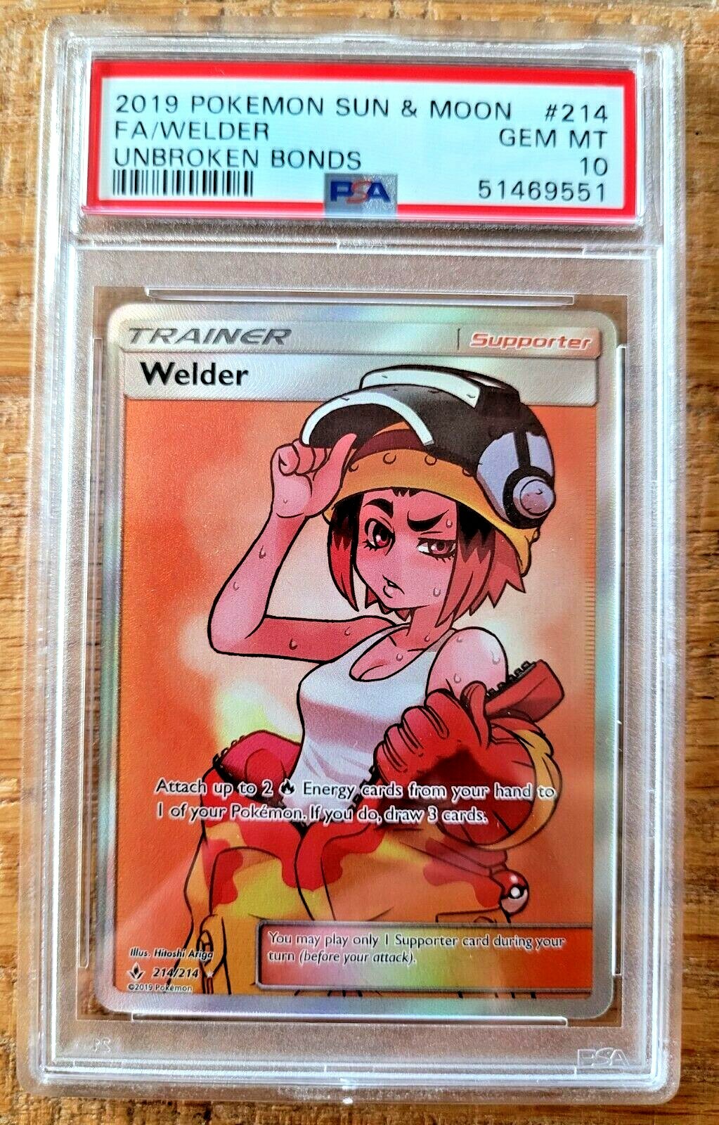 PSA 10 GEM MINT Welder 214/214 Unbroken Bonds PSA 10 GEM MINT Welder 214/214 Unbroken Bonds