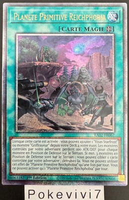 Carte YU-GI-OH! PLANETE PRIMITIVE REICHPHOBIA RA02-FR067 QCSR NEUF