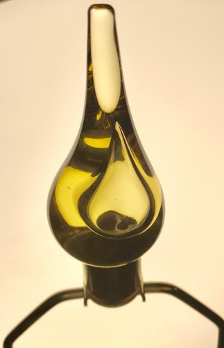 Blenko Genie Bottle Lamp Jonquil Yellow  #5815-S