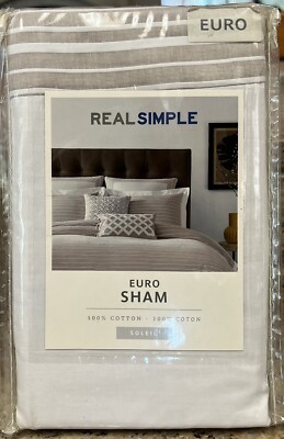 Real Simple Soleil Khaki Euro Sham Pillow Sham